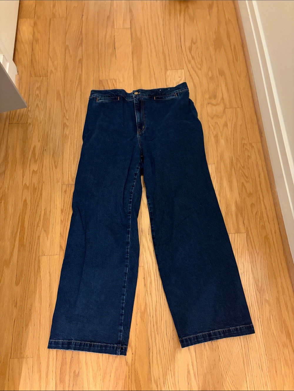 Madewell Dark Blue Wide-Leg Jeans